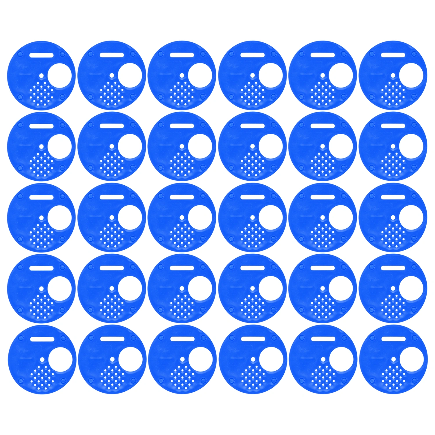 30Pcs Beehive Door Entrance Disc Plastic Round Exit Vent Gate Beekeeping AccessoryBlue