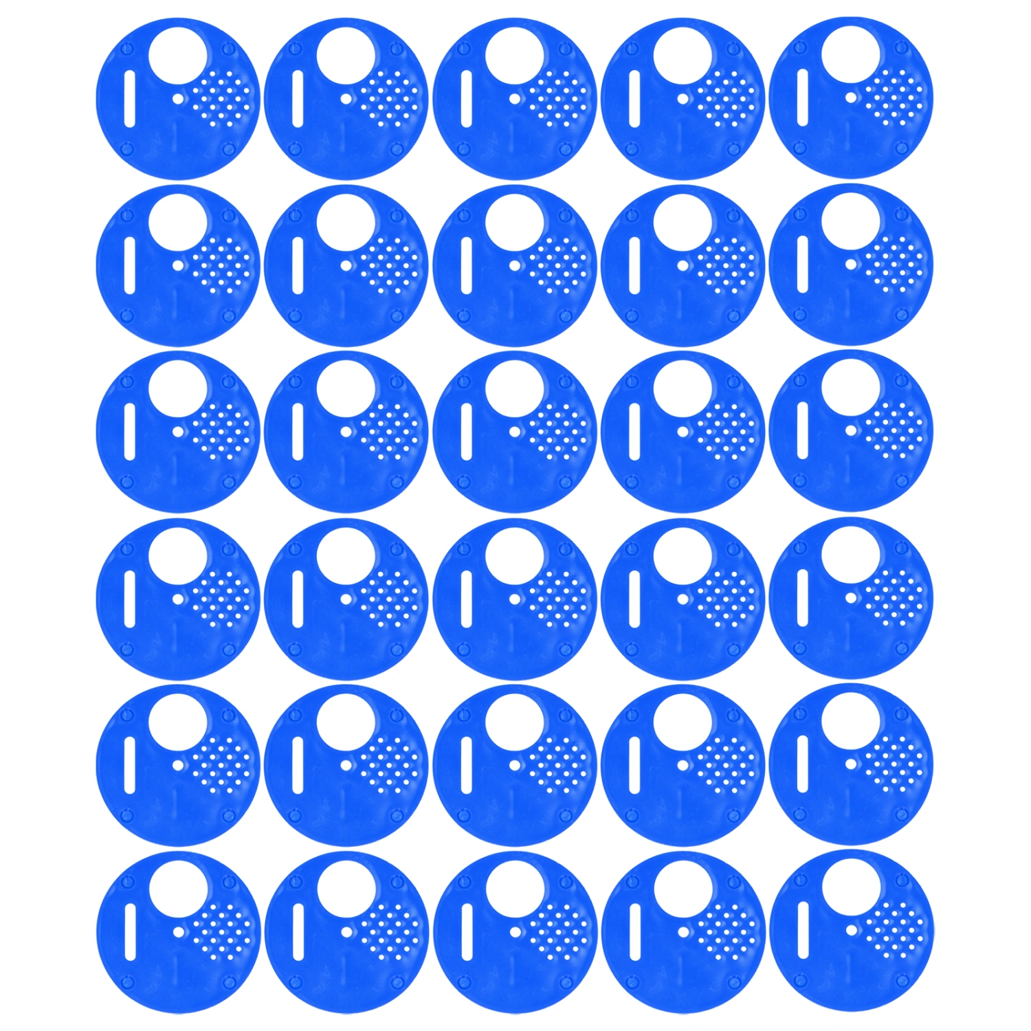 30Pcs Beehive Door Entrance Disc Plastic Round Exit Vent Gate Beekeeping AccessoryBlue