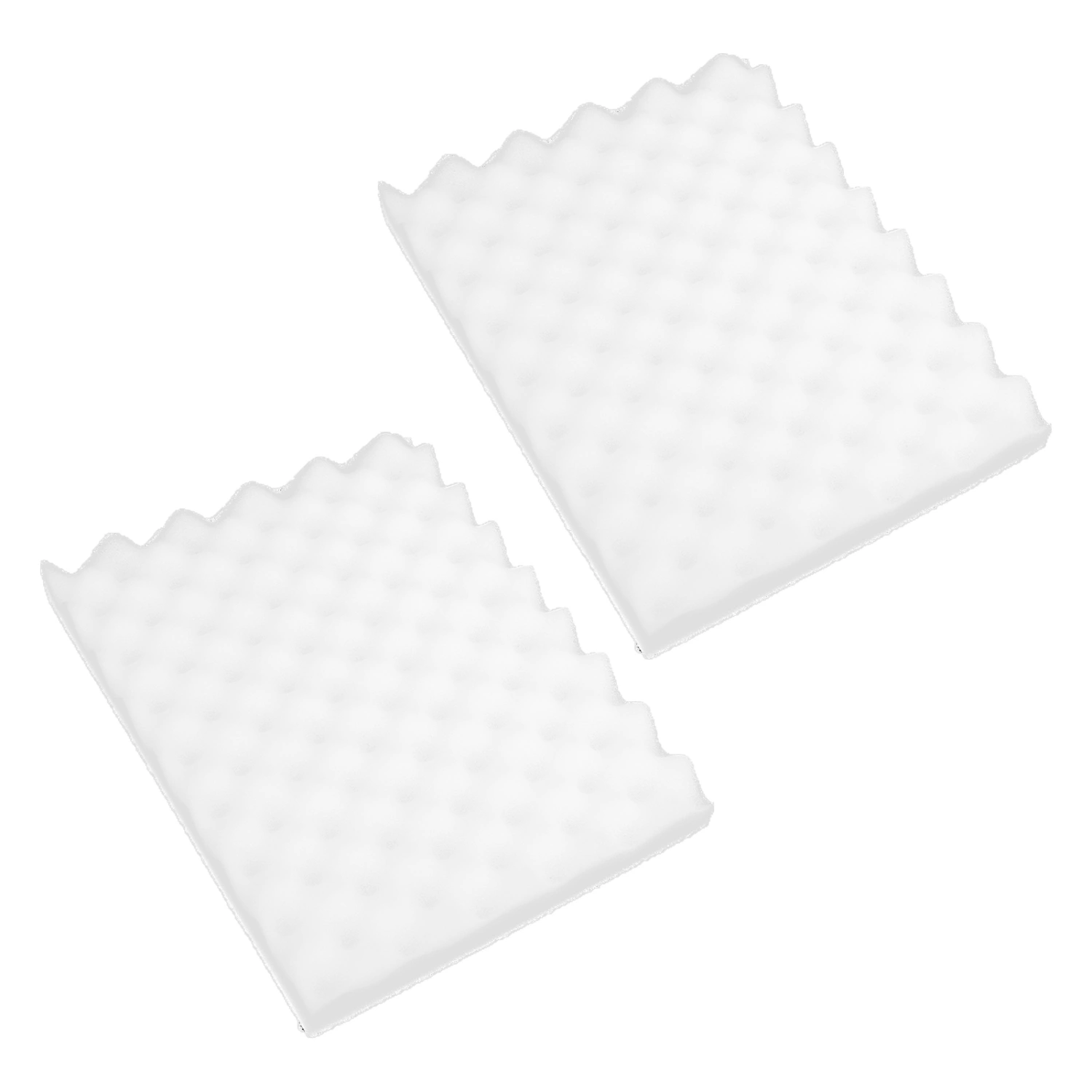 2Pcs Fondant Shaping Pad DIY Waved Fondant Flower Drying Modeling Sponge Mat Tools White
