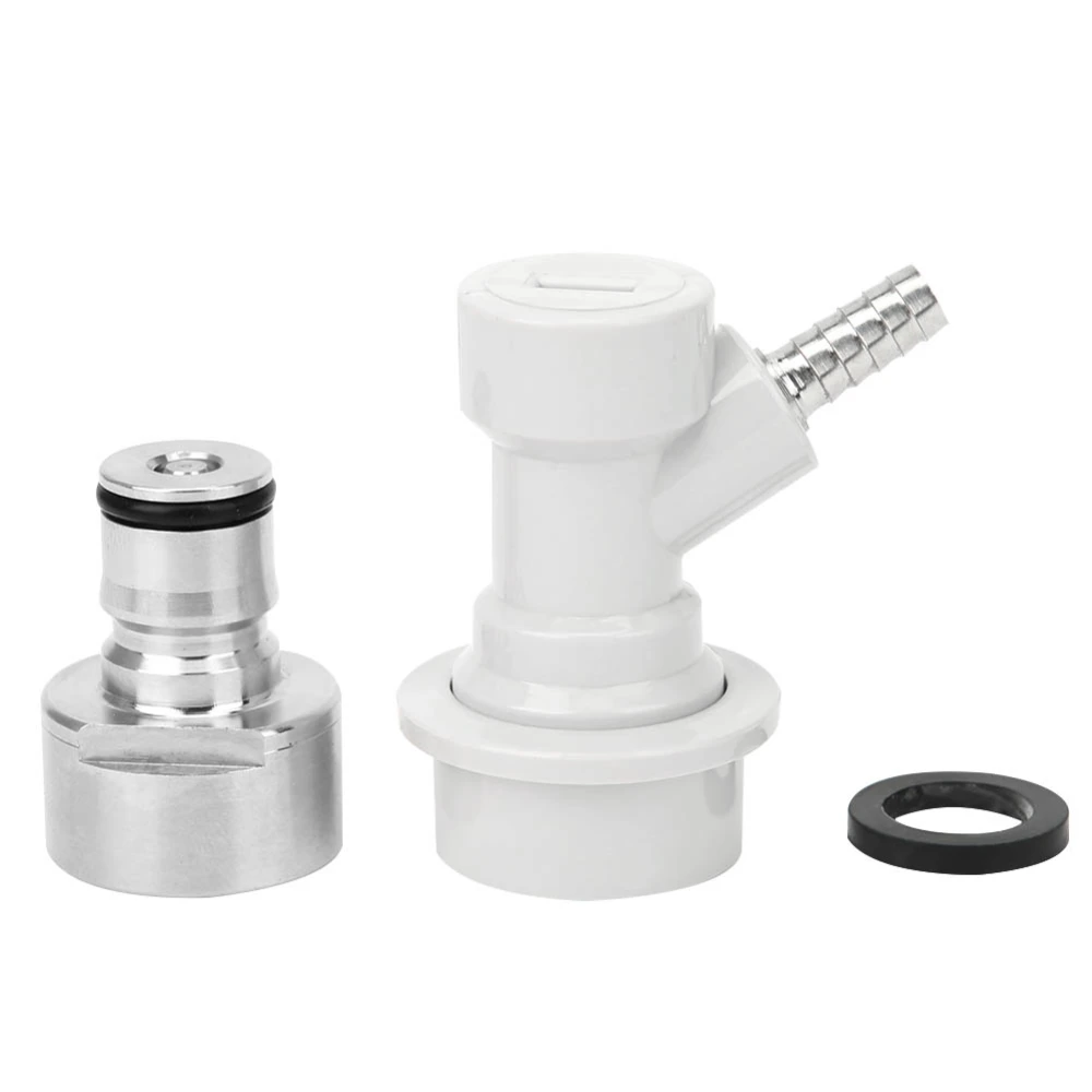 Gas Carbonation Cap Ball Lock Post Home Brewing Keg Connector Distributor Adapter