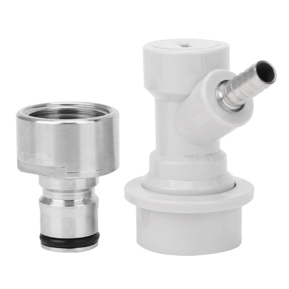 Gas Carbonation Cap Ball Lock Post Home Brewing Keg Connector Distributor Adapter