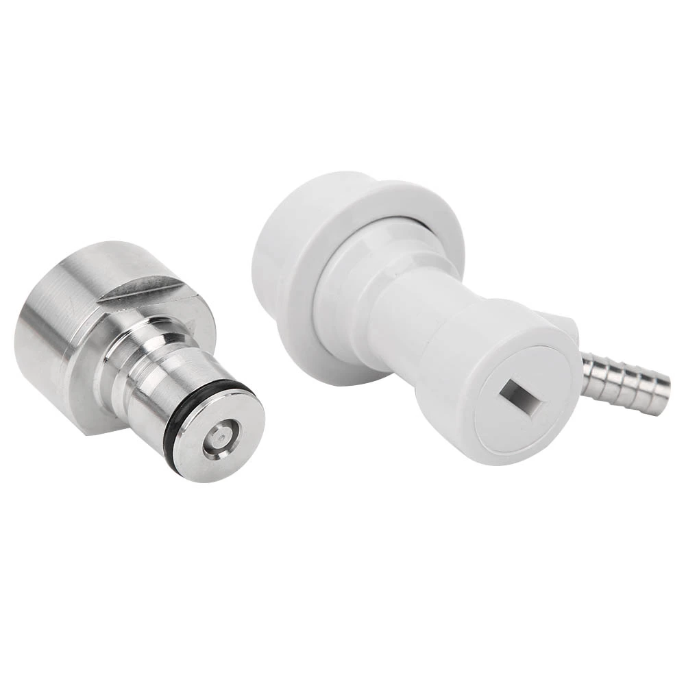 Gas Carbonation Cap Ball Lock Post Home Brewing Keg Connector Distributor Adapter