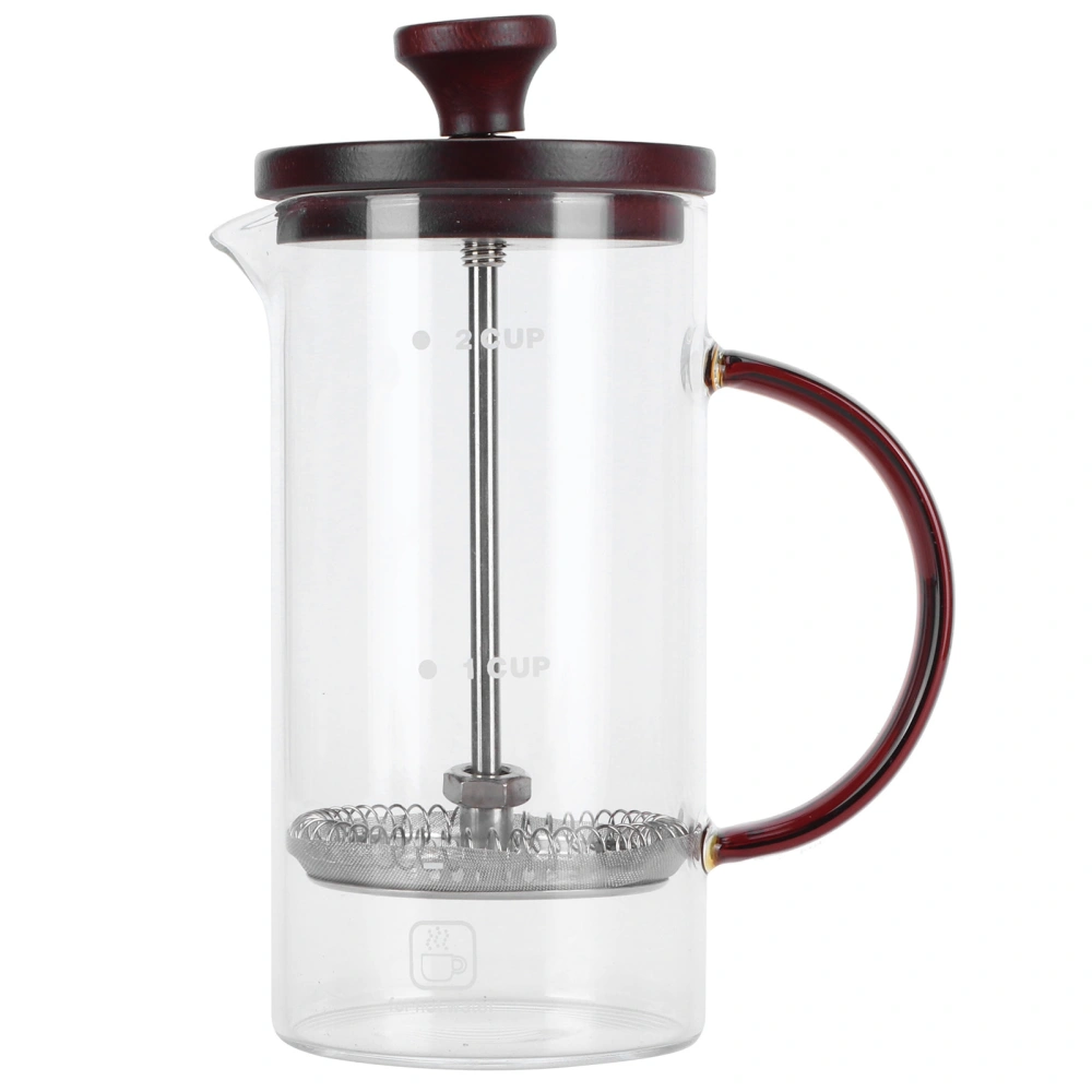 Coffee Press Pot 400ml High Borosilicate Glass Coffee Brewer Maker Kettle Container