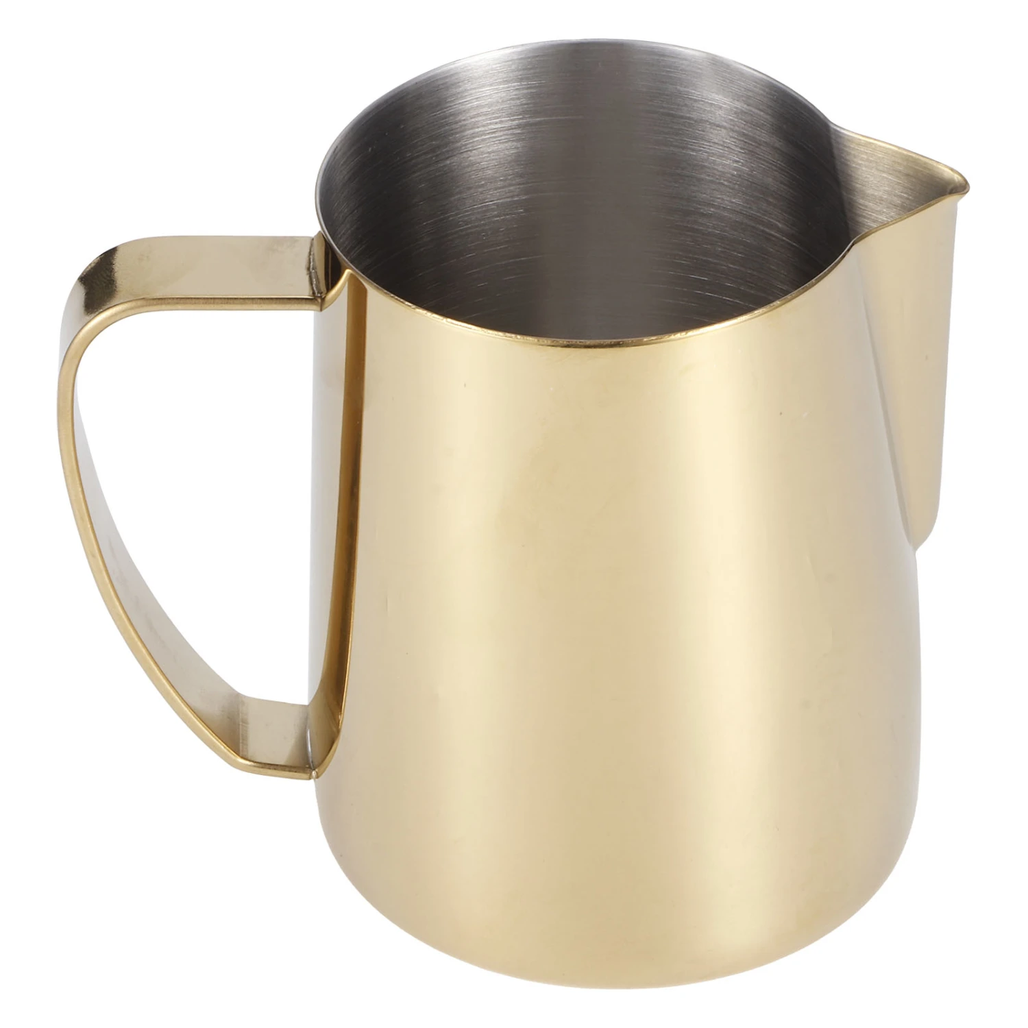 Coffee Jug 304 Stainless Steel Milk Frothing Cup Multifunction Latte Art Pitcher AccessoryGold 350ml