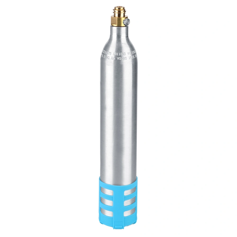 0.6L Refillable Soda Bottle Spare Reusable CO2 Cylinder Accessory for Soda MachinesBlue Silicone Cover