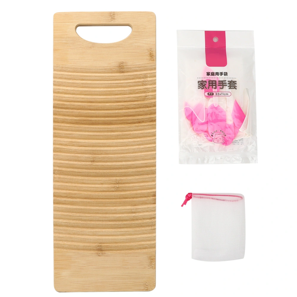 Household Thicken Wooden Washboard Laundry Washing Board Clothes Cleaning Tools Accessories