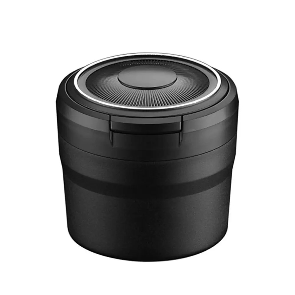 Car Ashtrays with Lid and LED Light Portable Ashtray for Car Mini Car Trash Can Waterproof for Outdoor Travel Home Use