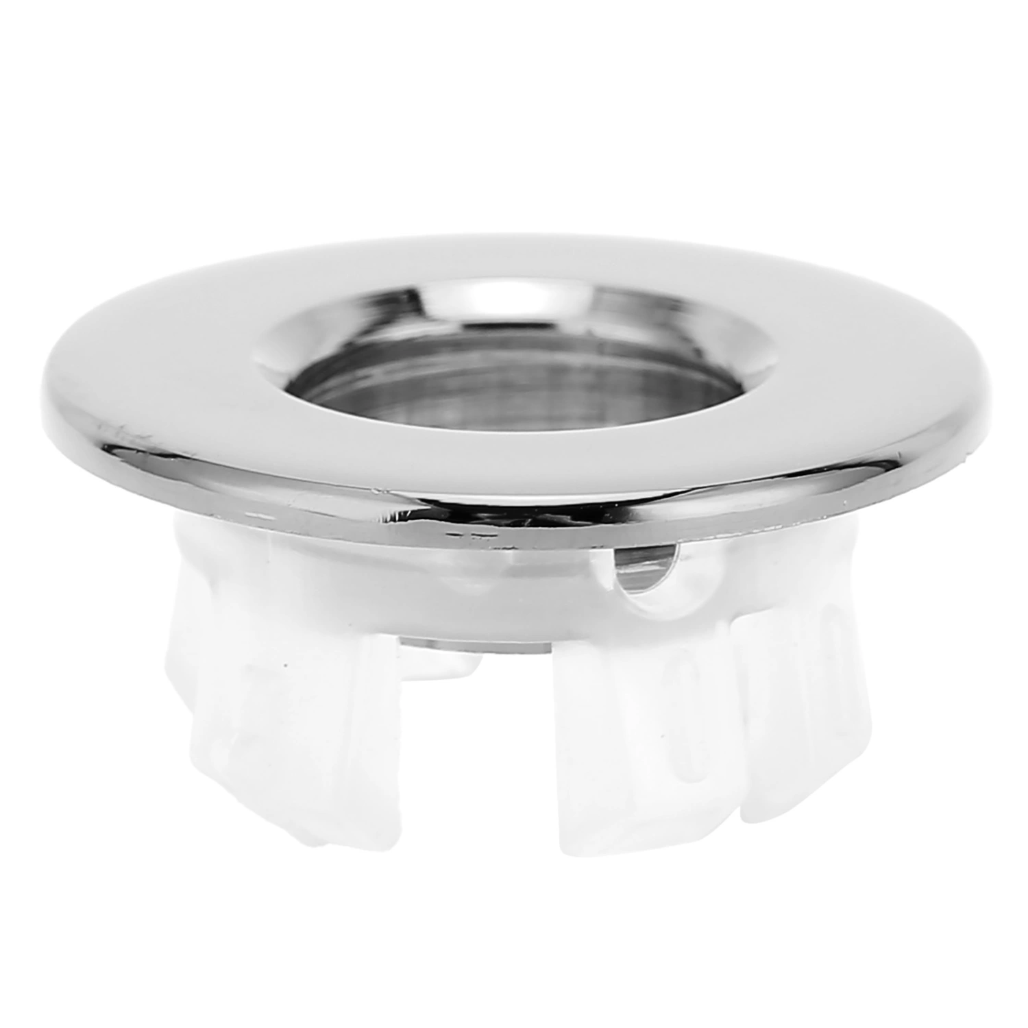 Bathroom Wash Basin Sink Overflow Cover Kitchen Sink Decoration Spare Hole for BathroomSilver