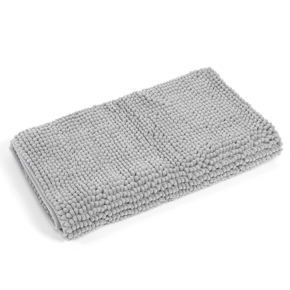 50x120cm Silver Gray Soft Slip Resistant Kitchen Bedroom Floor Carpet Bathroom Bathtub Mat