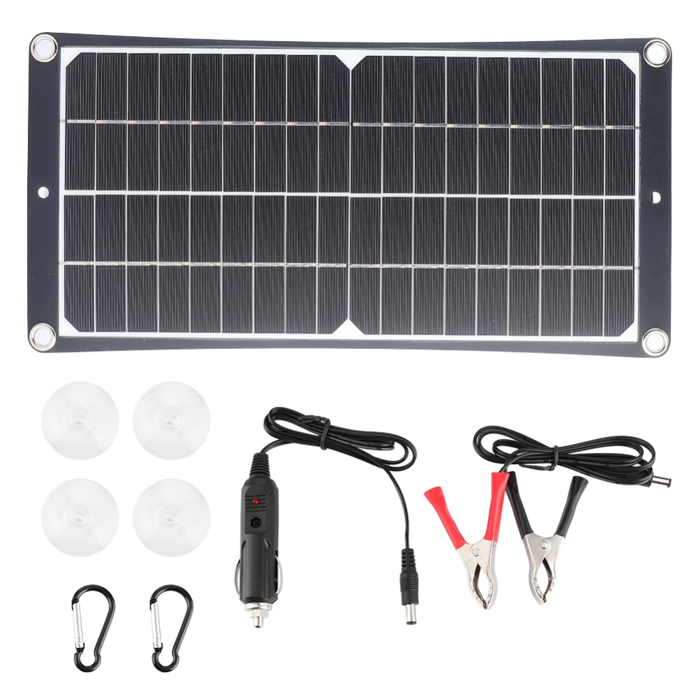 20W Solar Panel Charging Board Portable Solar Charger for Traveling Climbing Camping Use