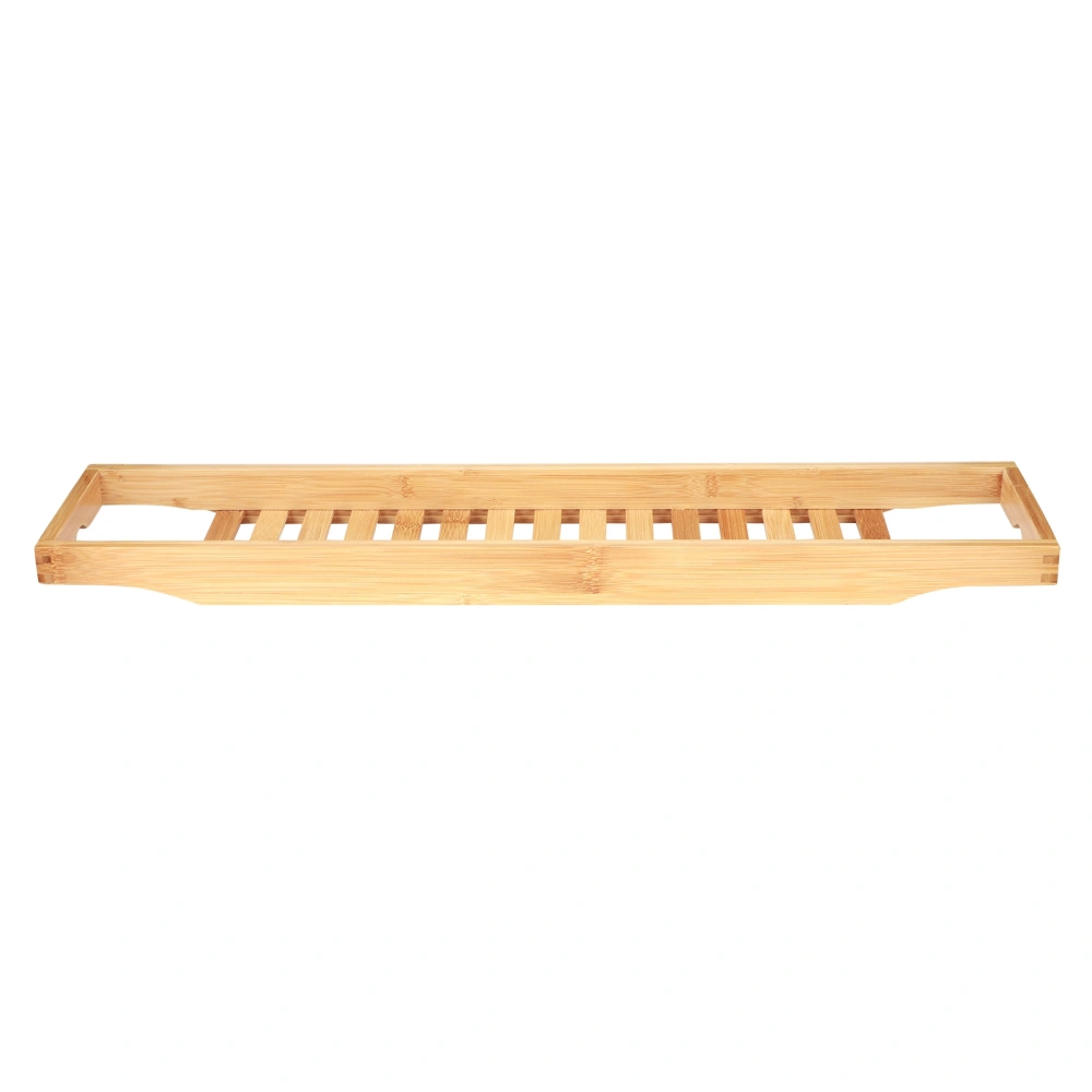 Multifunctional Bamboo Bathtub Tray Rack Wine Book Storage Shelf Shower Organizer Bathroom Supplies