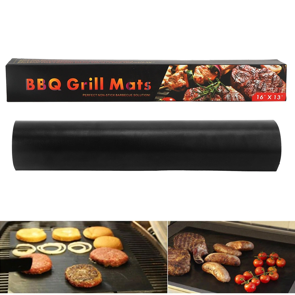 5PCS BBQ Mats Reusable Grill Cooking Pad for Household Kitchen Outdoor Barbecue Use