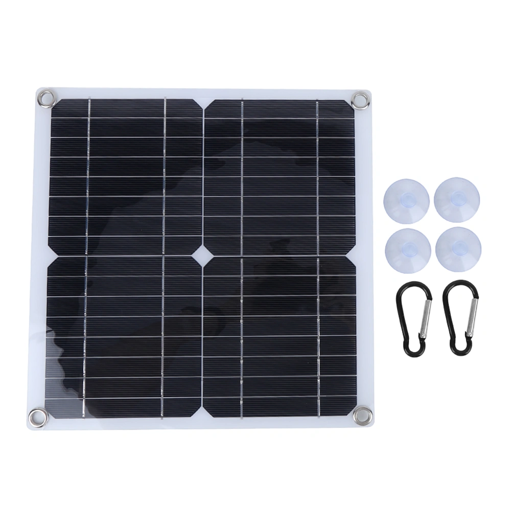 Waterproof 15W Monocrystalline Silicon Solar Power Panel Board for Outdoor Travel Camping