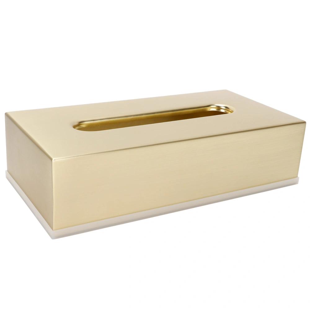 Tissue Box Innovative Rectangular 304 Stainless Steel Napkin Paper Holder Container Gold