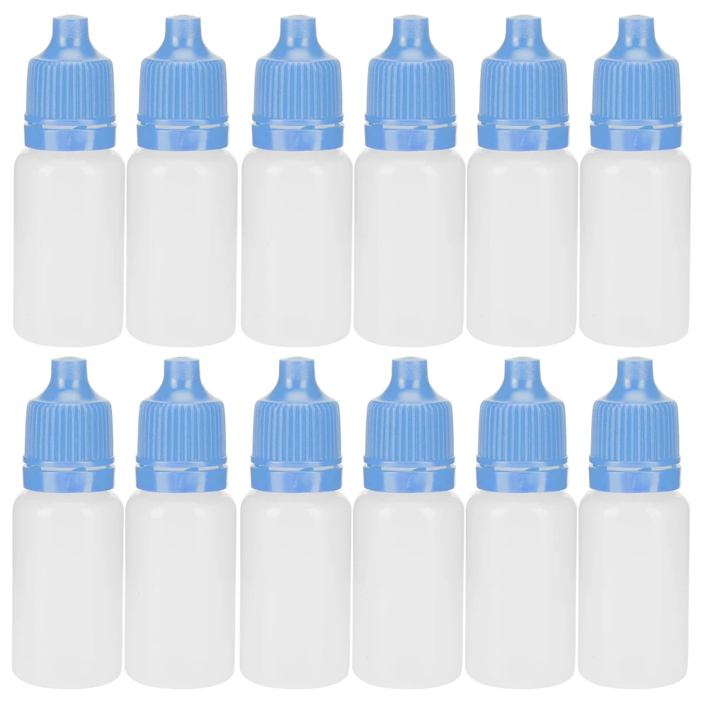 50Pcs 5ml Empty Dropper Bottles Squeezable Eye Liquid Bottle Container with Lids PlugsBlue