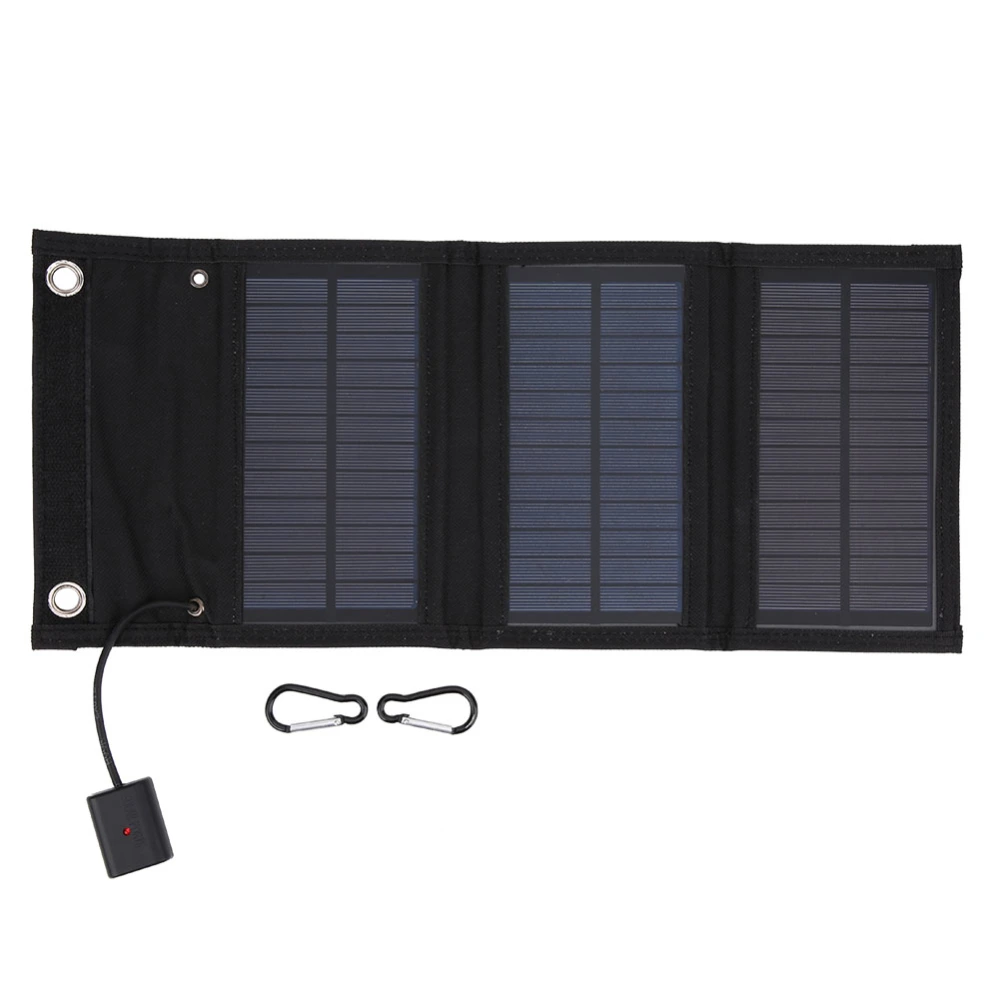 15W Portable Solar Panel Foldable Pack Waterproof Solar Panels for Tourism and Hiking