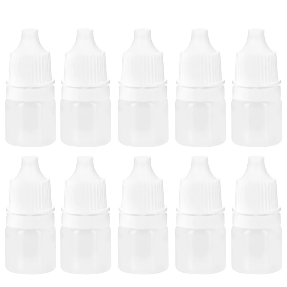 100PCS 2ml Empty Plastic Dropper Bottle Squeezable Refillable Bottle for Eye Drop Liquid