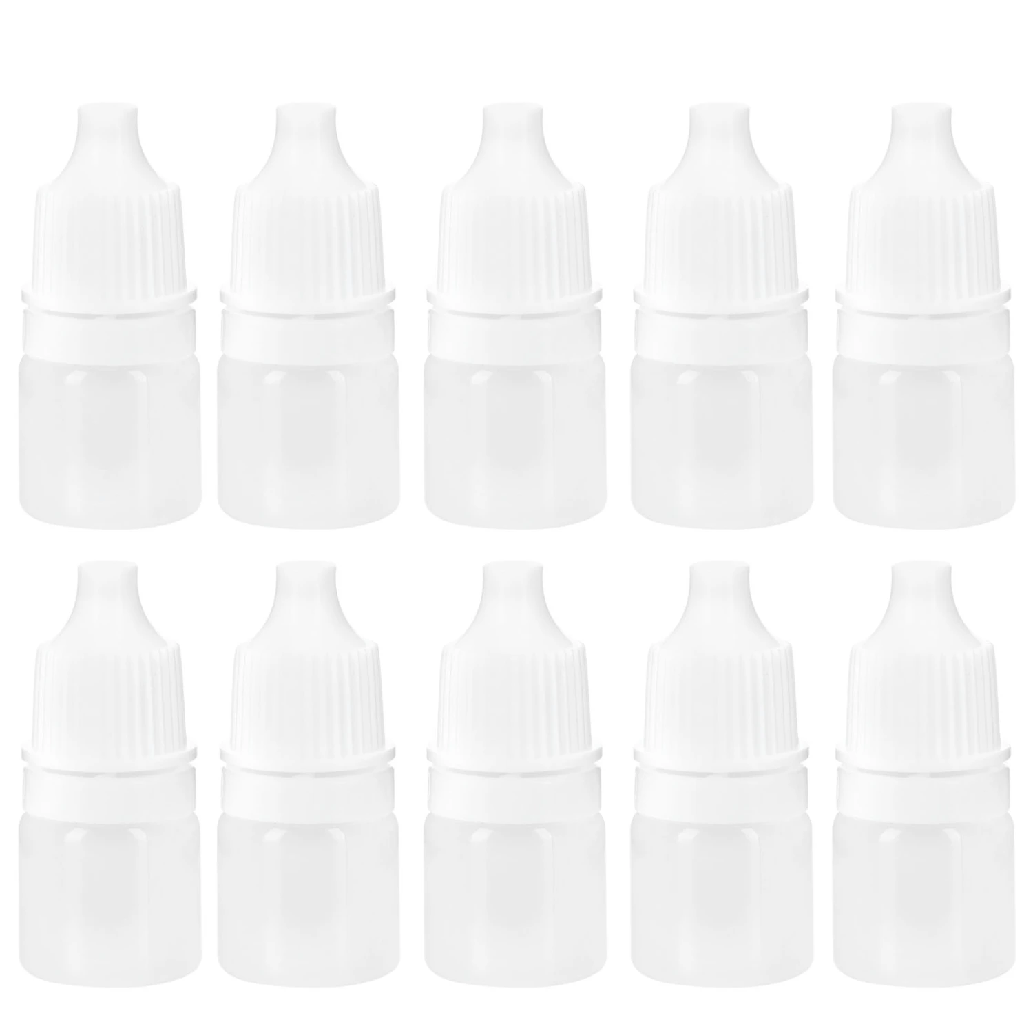 100PCS 2ml Empty Plastic Dropper Bottle Squeezable Refillable Bottle for Eye Drop Liquid