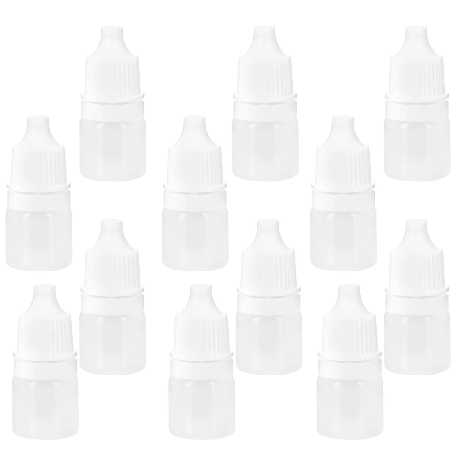100PCS 2ml Empty Plastic Dropper Bottle Squeezable Refillable Bottle for Eye Drop Liquid