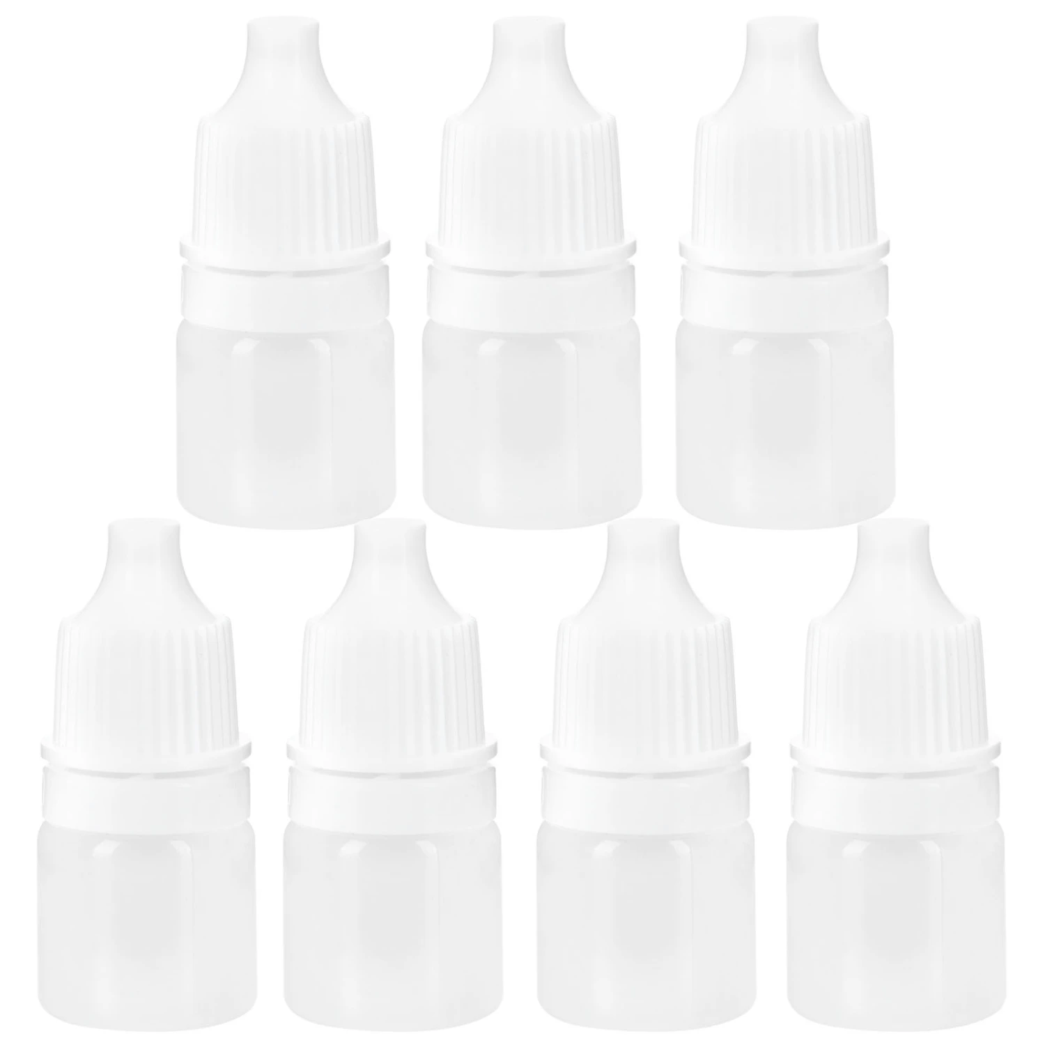 100PCS 2ml Empty Plastic Dropper Bottle Squeezable Refillable Bottle for Eye Drop Liquid