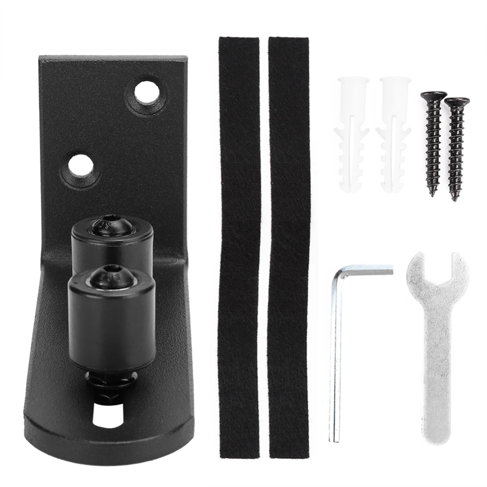 Carbon Steel Sliding Barn Door Guide Floor Roller Guides with Duplex Bearing Door Hardware Fittings