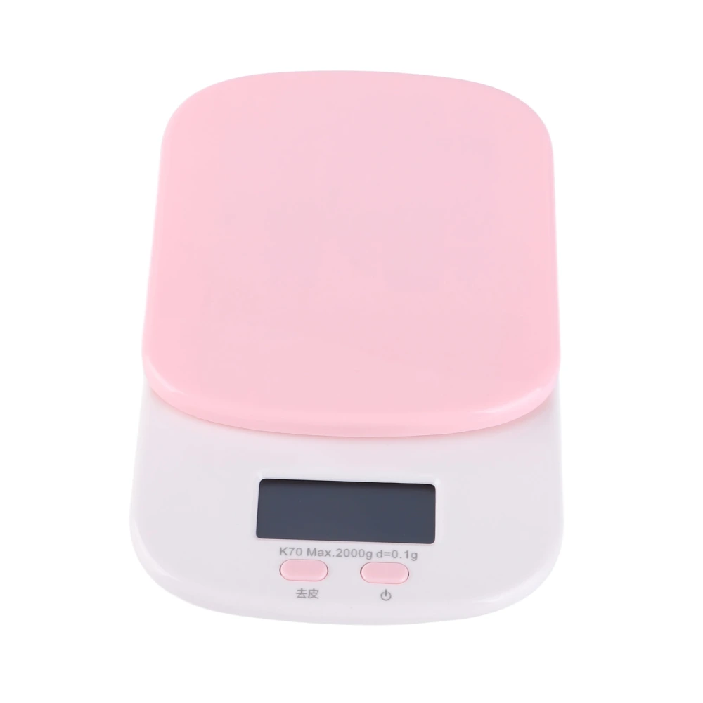 DIY Kitchen Electronic Scale 0.1g HighAccuracy Portable Mini Scale for Kitchen Home(Pink )