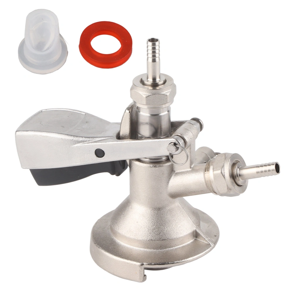 A Type Keg Coupler Stainless Steel Beer Keg Dispenser Connector Dispensing Equipment Accessory