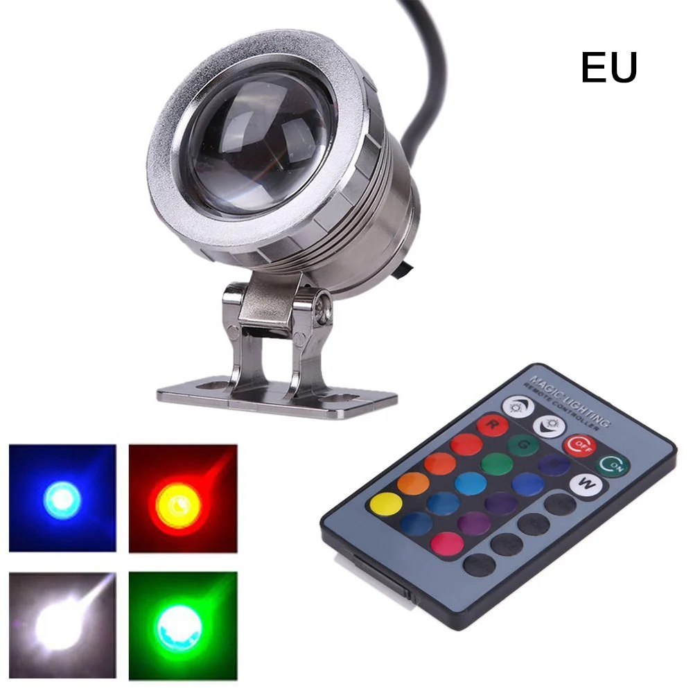 RGB LED Underwater Light Waterproof Multi Color for Outdoor Garden Spotlight Landscape Fountain