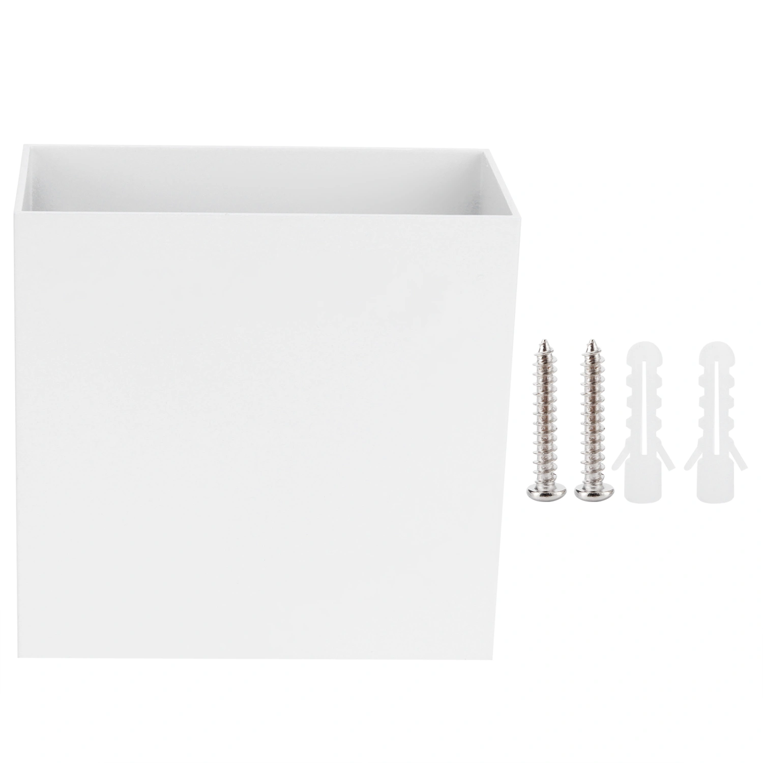 LED Wall Light 7W Indoor Square Lamp Bedroom Hallway Porch Balcony Decoration 100265V(White ShellWarm Light )