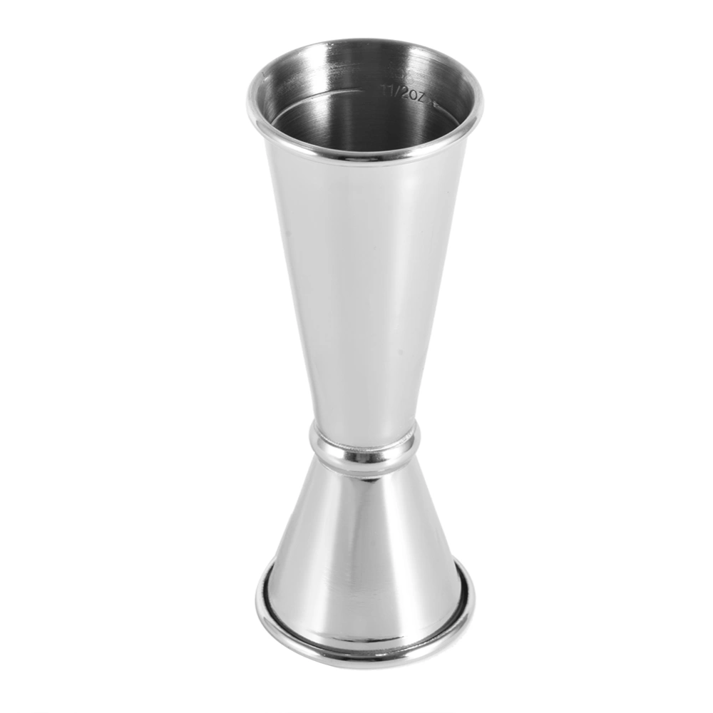 304 Stainless Steel Bar Wine Cocktail Shaker Double Jigger Bartending Measuring Tool AccessoriesSilver