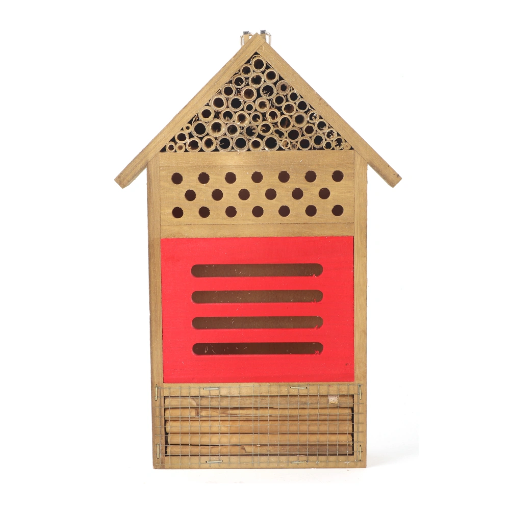 Wooden Insect Bee House Wood Bug Room Hotel Shelter Garden Decoration Nests Box