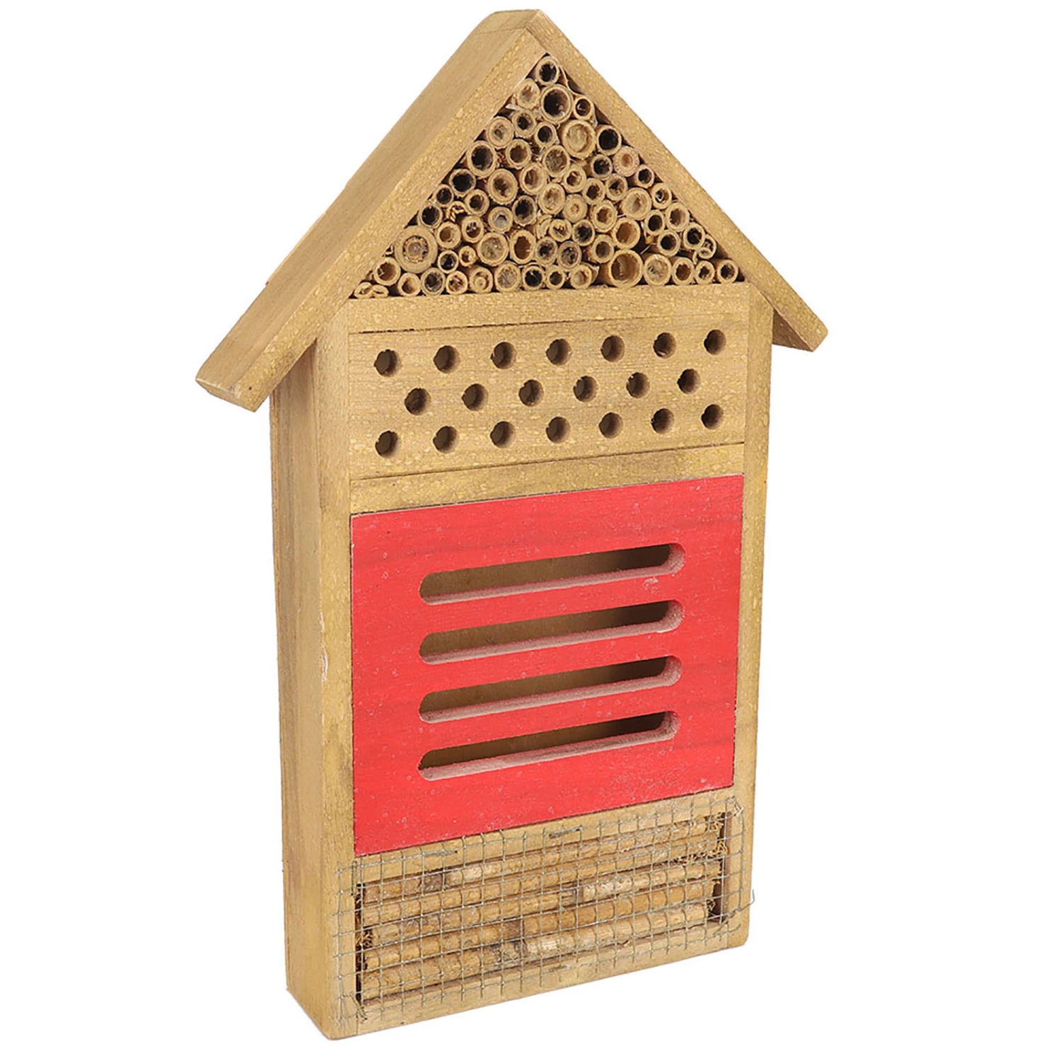 Wooden Insect Bee House Wood Bug Room Hotel Shelter Garden Decoration Nests Box