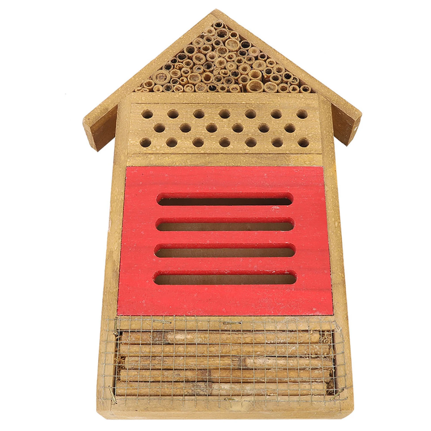 Wooden Insect Bee House Wood Bug Room Hotel Shelter Garden Decoration Nests Box