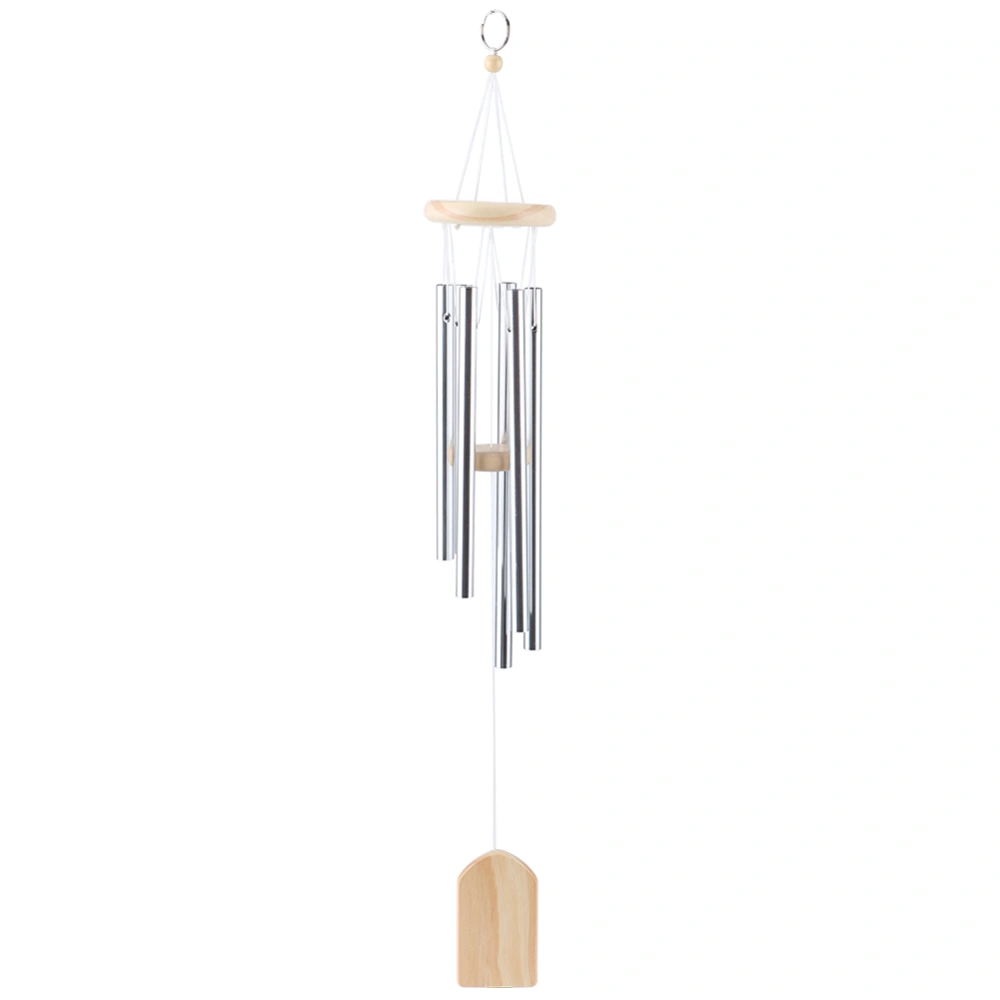 Wind Chimes Wood Stainless Steel 6 Tubes Windchimes Hanging Home Chapel Garden Decor