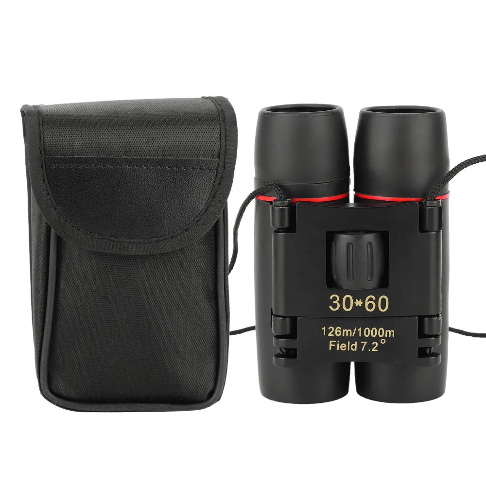 30x60 Zoom High Definition Folding Binocular Telescope for Outdoor Travel Bird Watching Hunting