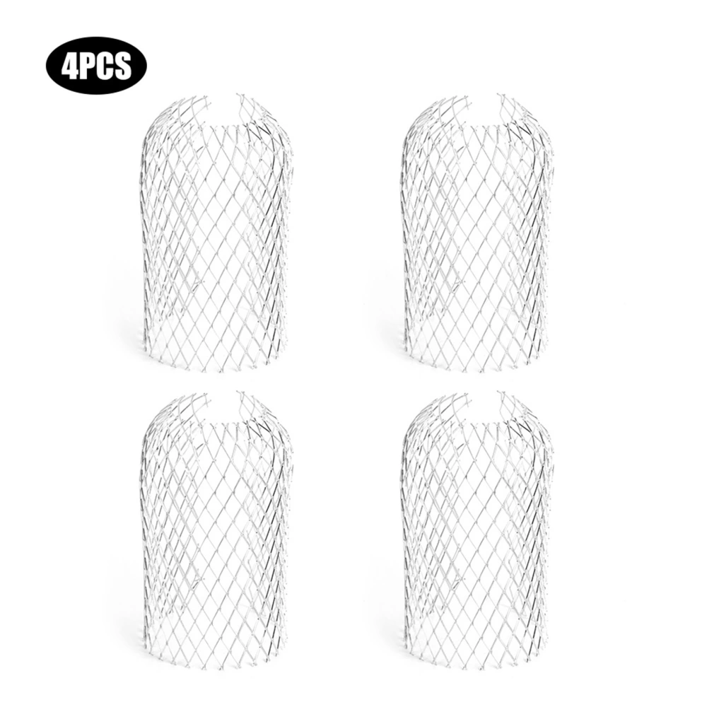 4Pcs Gutter Guard Leaf Filter Strainer Down Spout Strainers Gardening Anti Blocking Tool