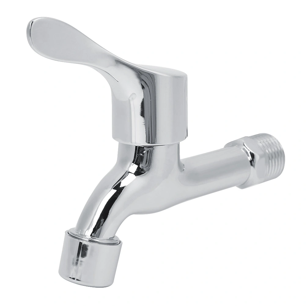 G1/2in Zinc Alloy Beautiful Chrome Plated Household Faucet Water Tap for Home Bathroom Kitchen