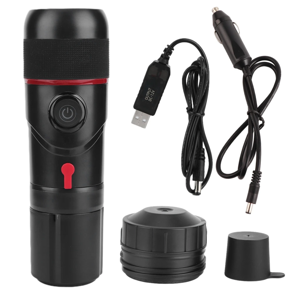 Portable Home Car Dual Use Self Heating Coffee Maker for Outdoor Travel USB/Cigarette Lighter