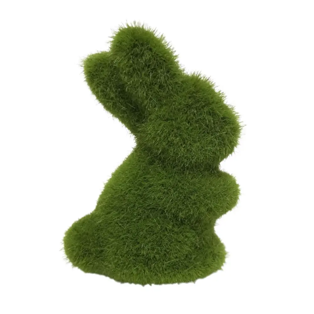 Artificial Moss Bunny Garden Statues Ornaments Durable Lightweight Artificial Animal Ornament for Cupboard Office