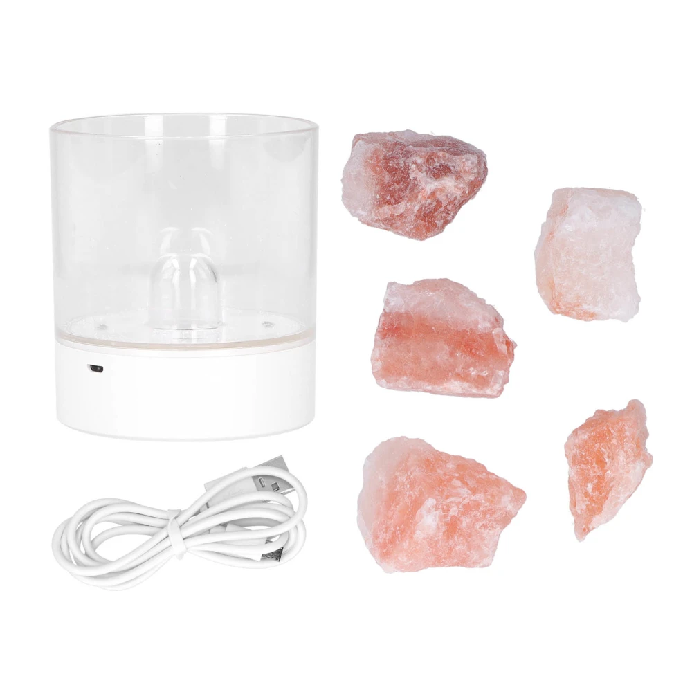 USB Night Light Innovative Table Lamp Air Purifying Crystal Salt Light Bedroom Decoration