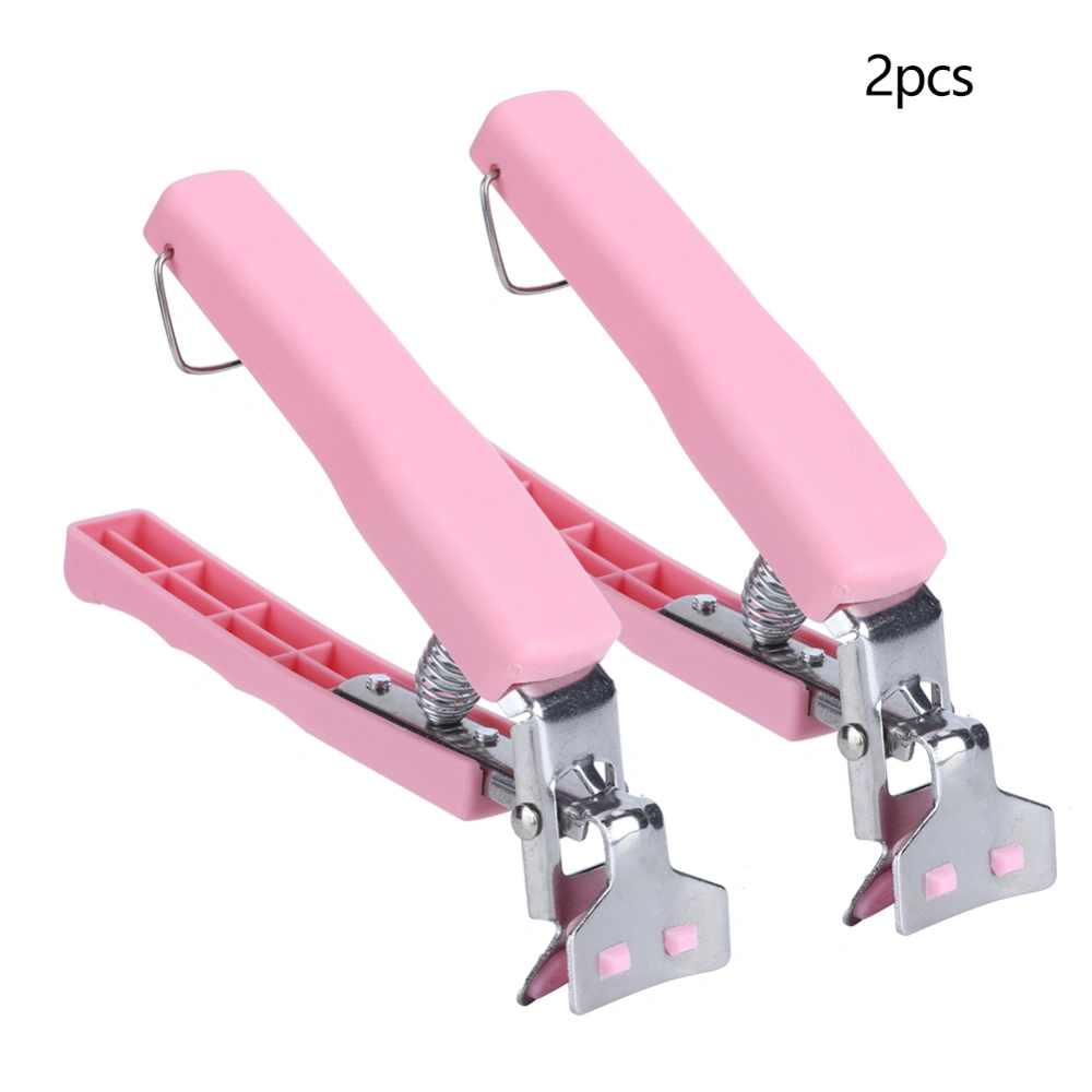 Multifunction Stainless Steel Dish Clamp Bowl Clip Anti Hot Tong Pot Pan Grippers Kitchen ToolPink