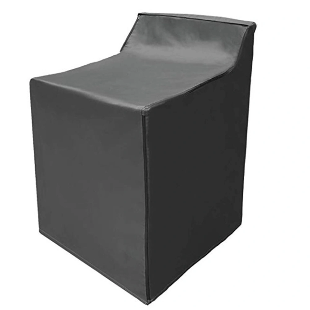 Household Balcony Waterproof Dustproof Sunscreen Washing Machine Cover Laundry Dryer Protect CoversBlack 74x71x101cm