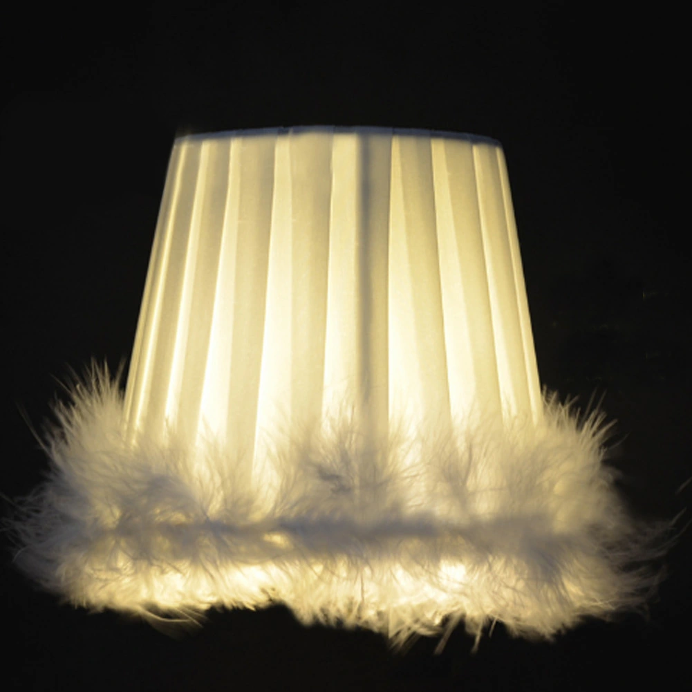 Feather Cloth Chandelier Pendant Lamp Lampshade Wall Light Lampshade for Home Hotel