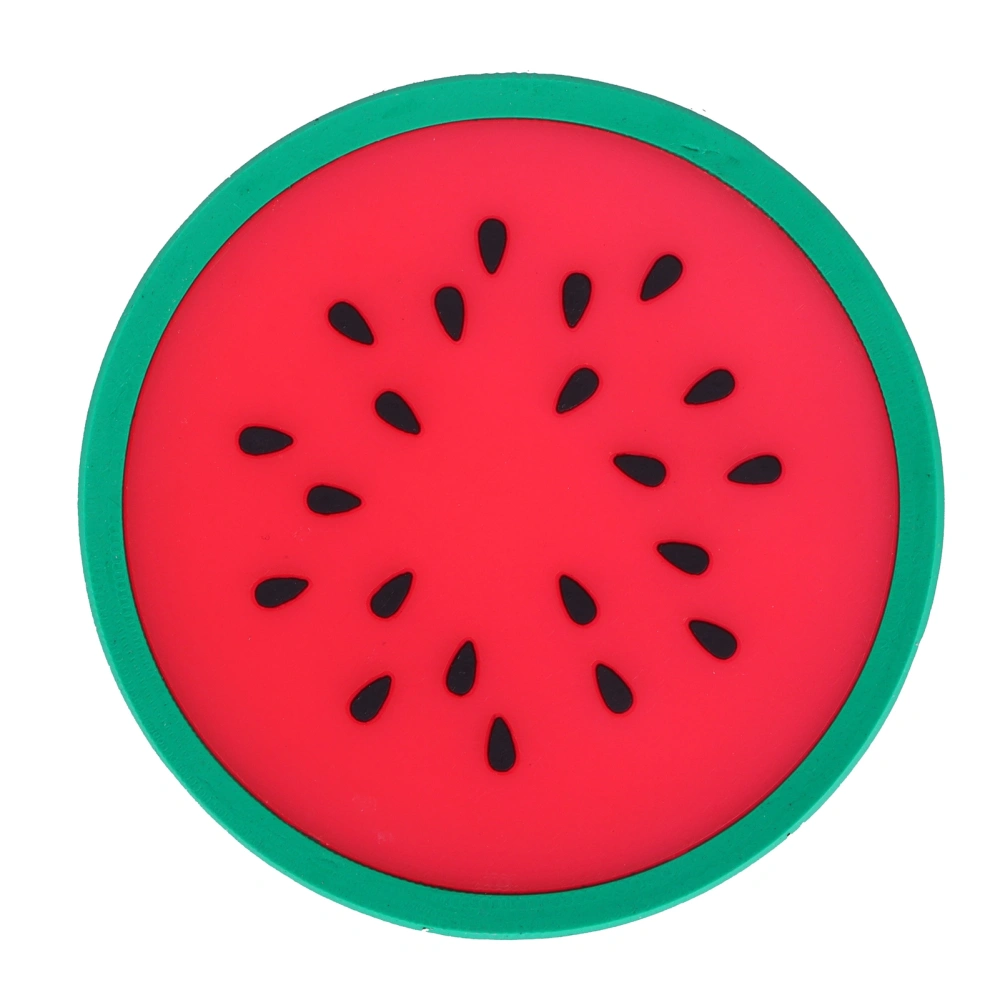 Fruit Shape Coaster Tableware Placemat Silicone Cup Drinks Holder Mat Kitchen AccessoriesWatermelon