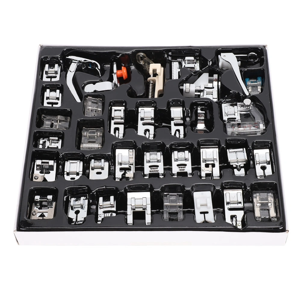 35Pcs/Set Multifunction Household Sewing Machine Metal Presser Foot Tool Kit Accessory