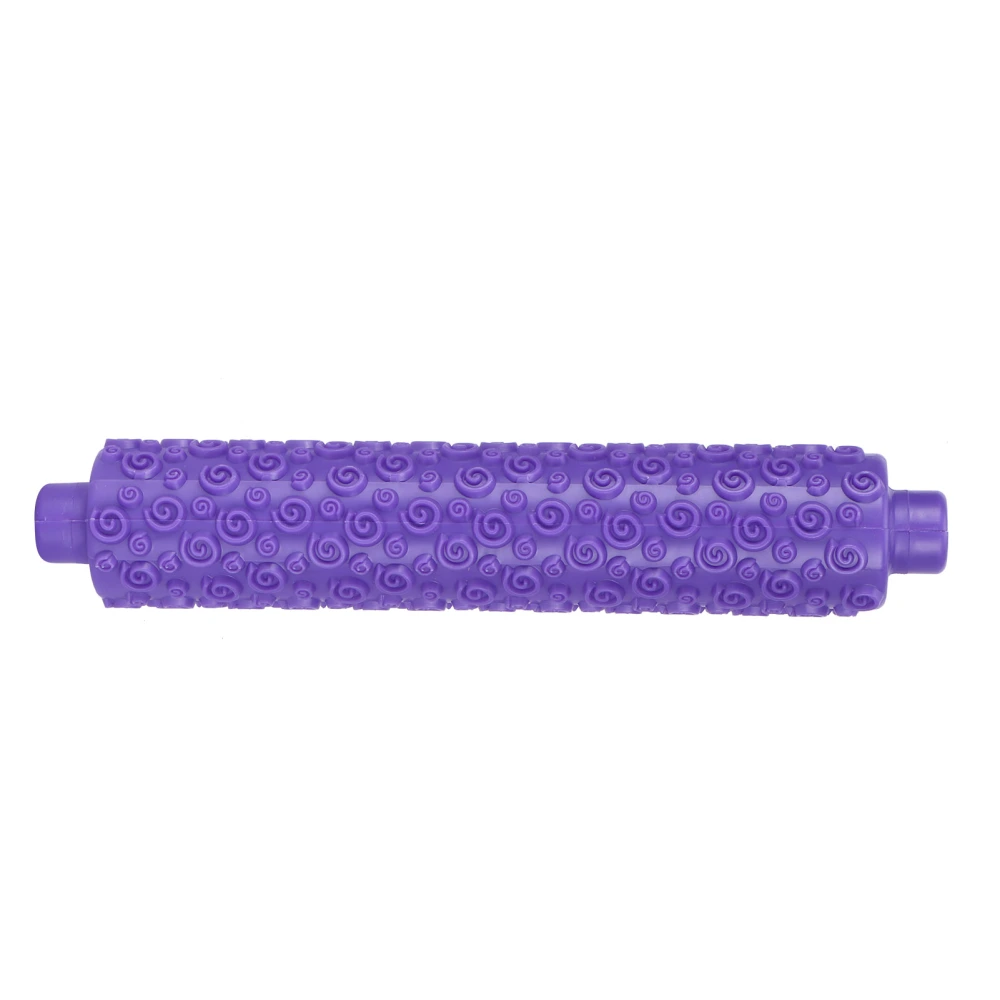 Fondant Rolling Pin Tool Plastic Embossing Roller Baking Pastry Cake Decorating SuppliesPurple Short Handle