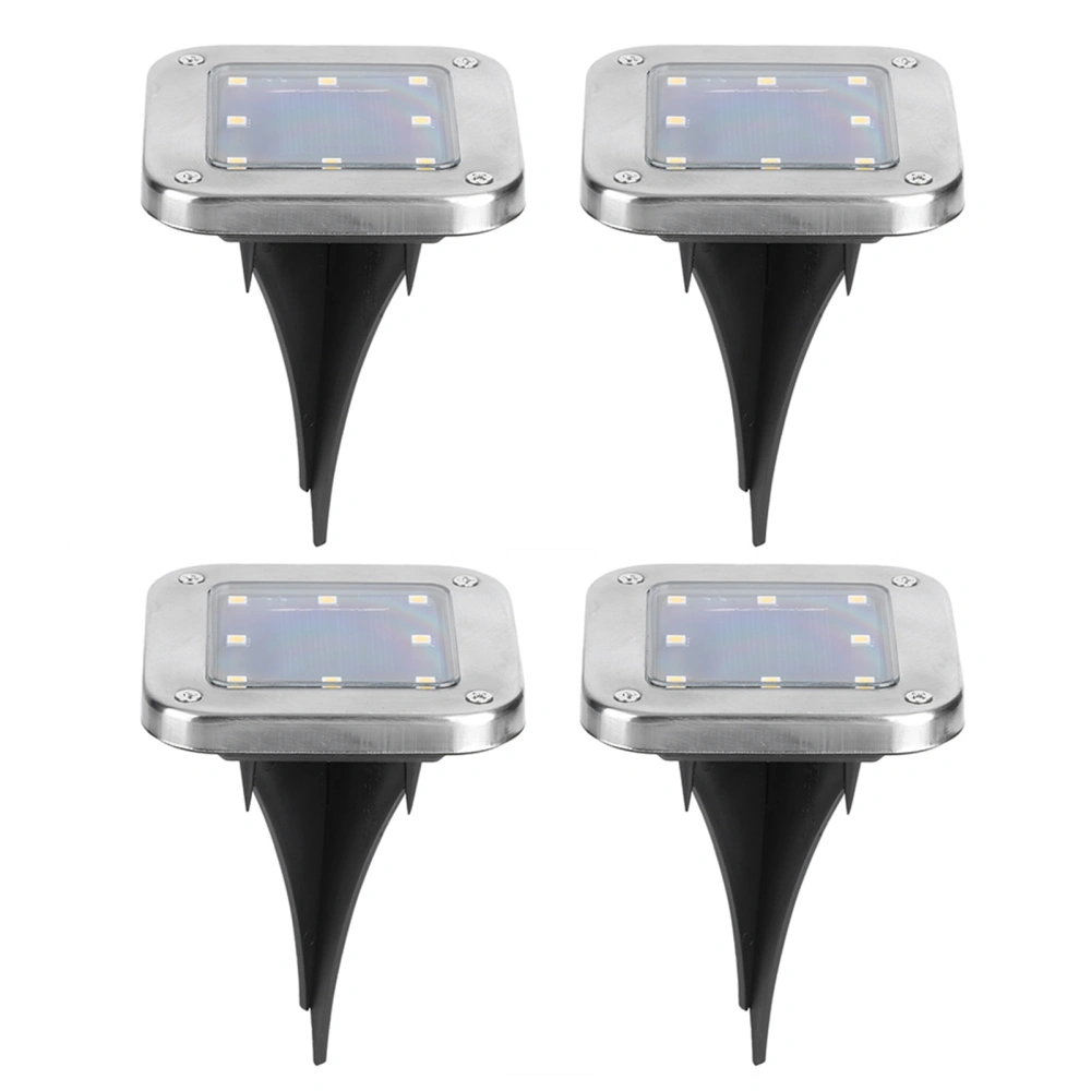 4pcs 8LED Solar Buried Light Under Ground Lamp Outdoor Pathway Garden Decor