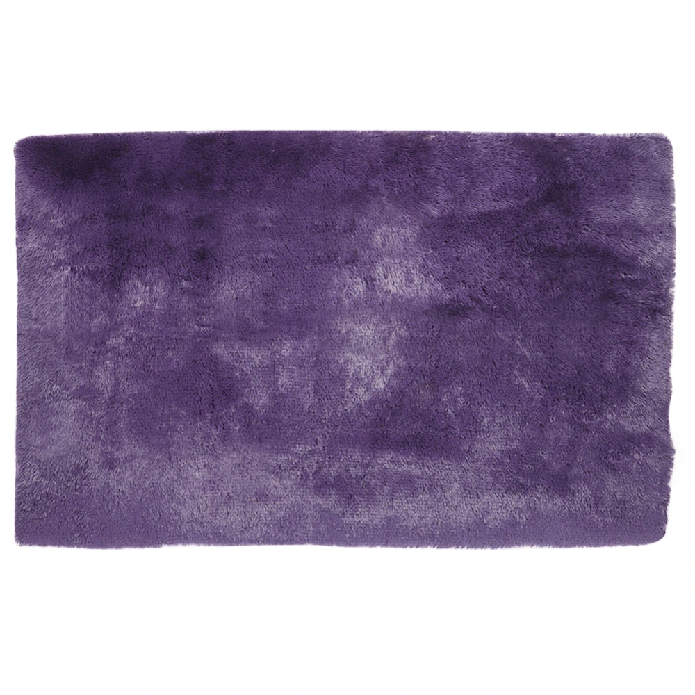 Rectangular Shape Soft Carpet Living Room Coffee Table Sofa Bedside Floor Rug MatGray Purple 160x230cm