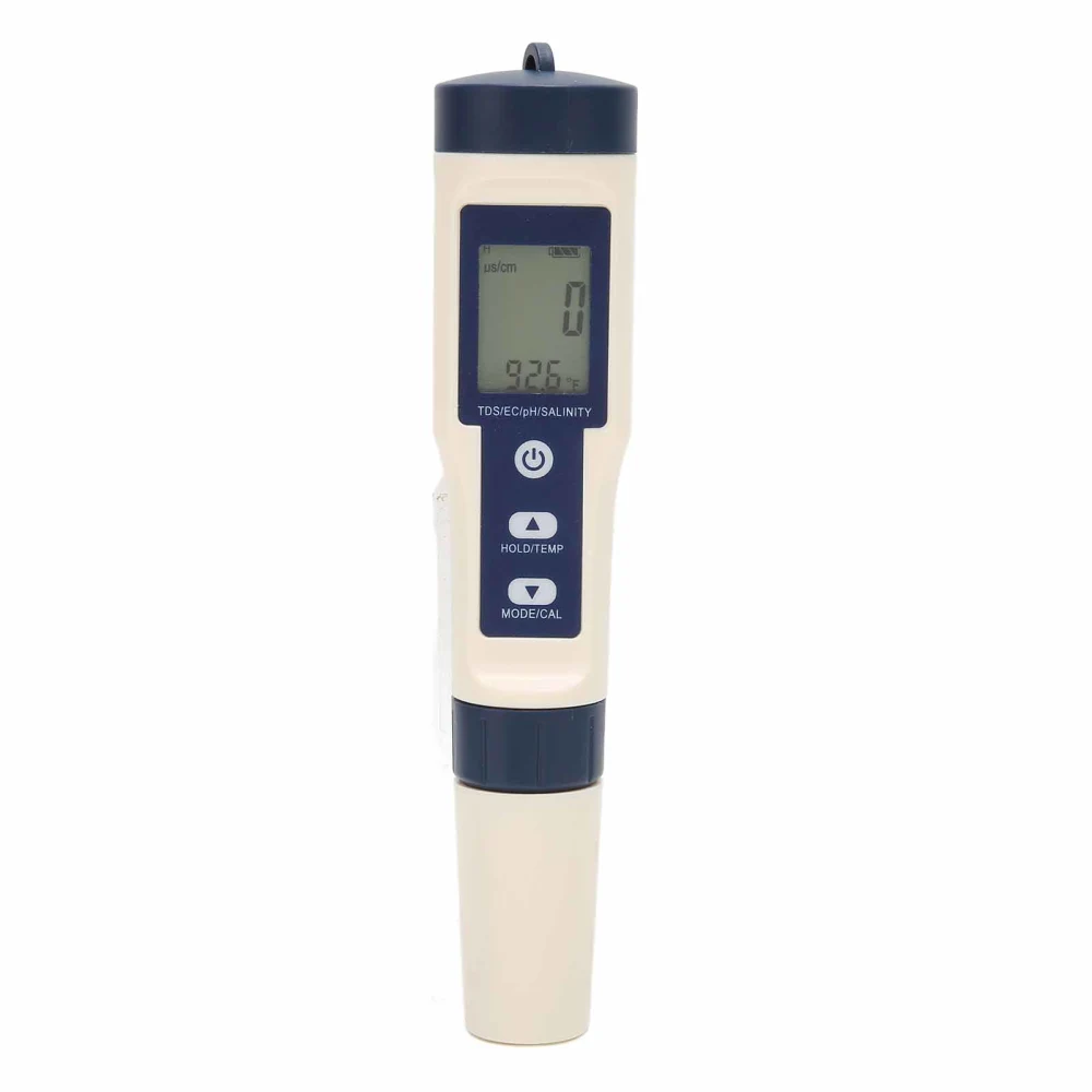 5in1 Multifunctional Portable PH/Salinity/Tem/TDS/EC Digital Water Quality Tester Monitor Meter Pen