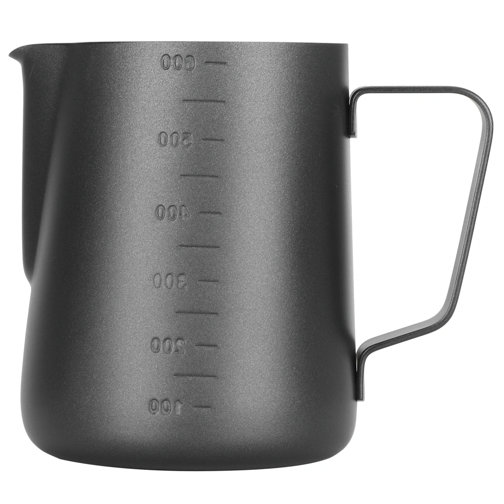 Frothing Cup Pitcher with Dual Scales Thicken Coffee Latte Art Jug for Home Office Use600ML